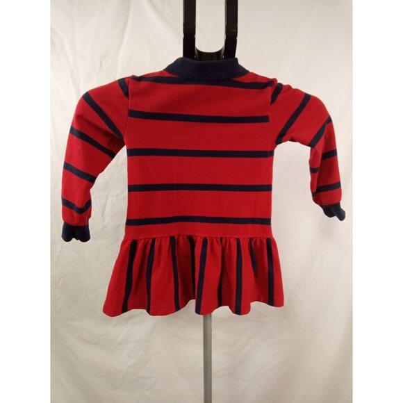 Tommy Hilfiger Red/Blue Striped Polo Shirt Dress Size 3T - Picture 4 of 7